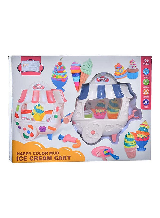Happy Color Mud Ice Cream Cart With Clay 30 x 40 x 9meter
